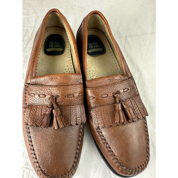 Nunn Bush Leather Tassle Loafers Brown Men's Size 12M - Picture 2 of 8